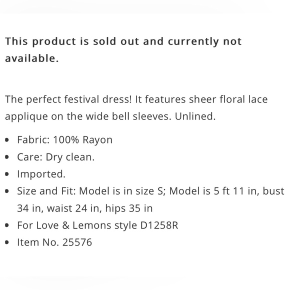 NWT For Love and Lemons Festival Dress Black Size M - Picture 11 of 12